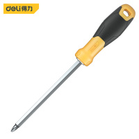 得力 DL626150S 两用螺丝刀 橡胶柄 6*150mm 1把(5把起订)
