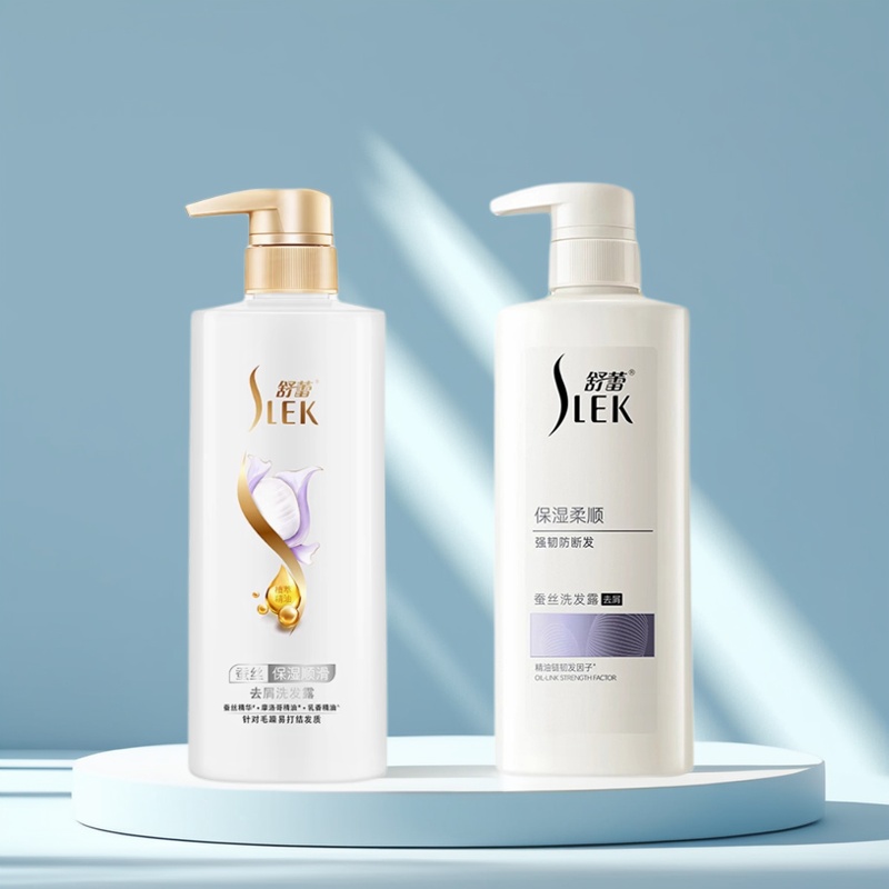 舒蕾保湿柔顺蚕丝去屑洗发露改善毛躁控油蓬松洗发水800ml高清大图