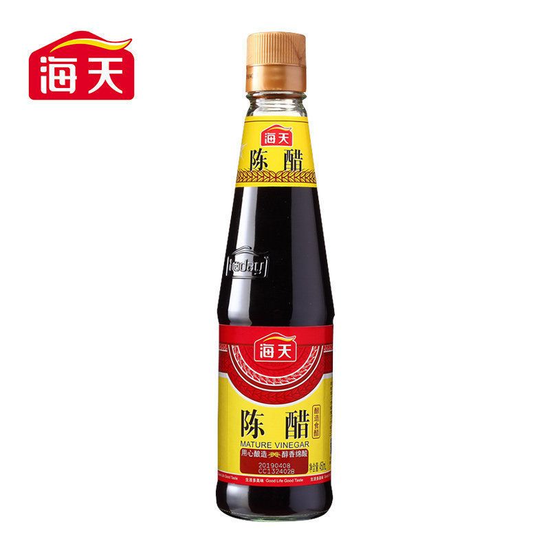 1瓶 海天陈醋450ml/瓶 酿造醋炒菜凉菜凉面饺子包子蘸料调味品老字号