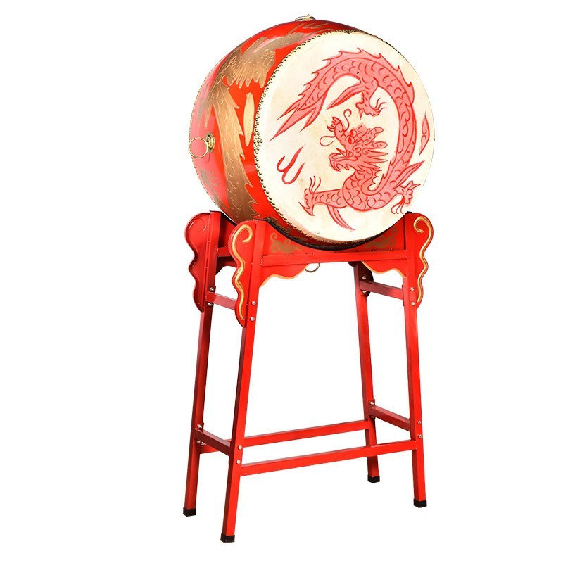 豪利特16寸立式牛皮鼓战鼓龙鼓带鼓架常规款