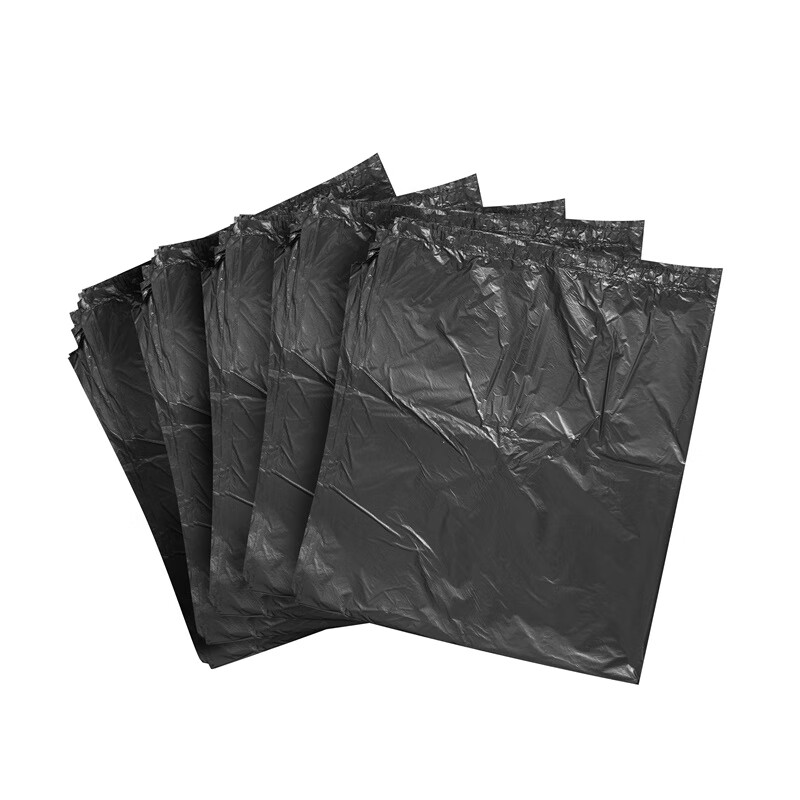 科力普COLIPU 加厚型垃圾袋 平口式 100cm*120cm 1.5s (黑色) 50只/包 10包/箱高清大图