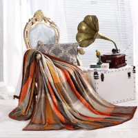 水星家纺 /法兰绒毯- 道琼 180*200cm