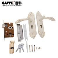 固特GUTE 欧式室内房门锁静音卧室执手锁具(适合门厚度38-45mm) 5A599