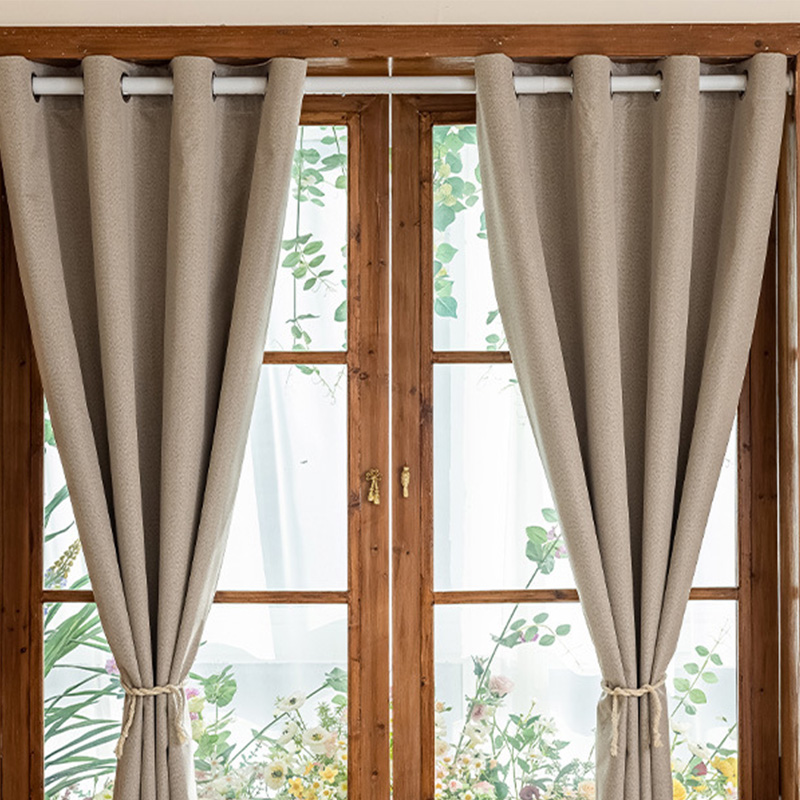 天空桥 仿麻窗帘 定制 平方米高清大图