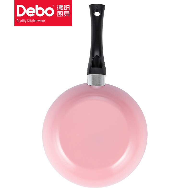 (顺丰发货)德铂(Debo)卡莎不粘煎锅20cm粉红色DEP-614高清大图