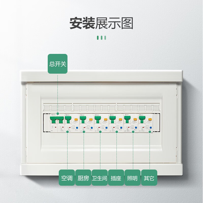 公牛(BULL)LBE5-63a/63A-2P/C型电子式AC断路器230V 2P63A漏保