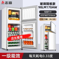 志高(CHIGO)小冰箱家用小型宿舍租房用办公室双门电冰箱_银色98LM170AW一级铜管