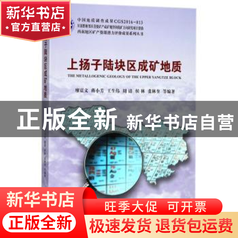 正版 上扬子陆块区成矿地质 廖震文等编著 中国地质大学出版社 97