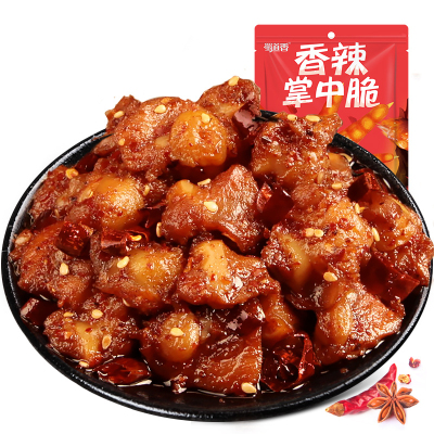 蜀道香 肉类零食 香辣脆掌中宝200g 100g*2袋(休闲零食)