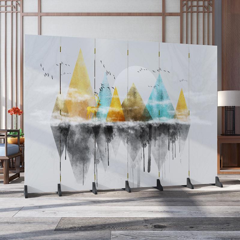 森美人北欧简约屏风隔断墙卧室遮挡家用客厅餐厅折叠移动布艺经济型折屏 联系客服