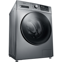 美的（Midea）MG100-1463DY 10公斤大容量直驱变频节能滚筒洗衣机 家用全自动 时尚巴赫银 省电耐用