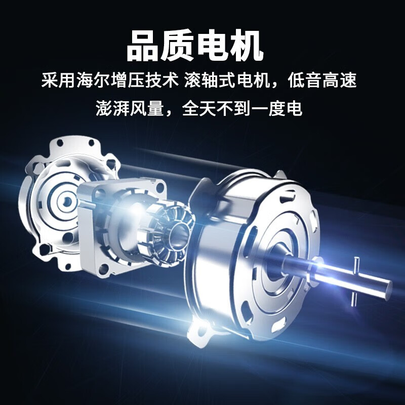 海尔(Haier)FZY1101塔扇电风扇落地扇立式电扇低噪轻音[遥控款/1.1米]高清大图