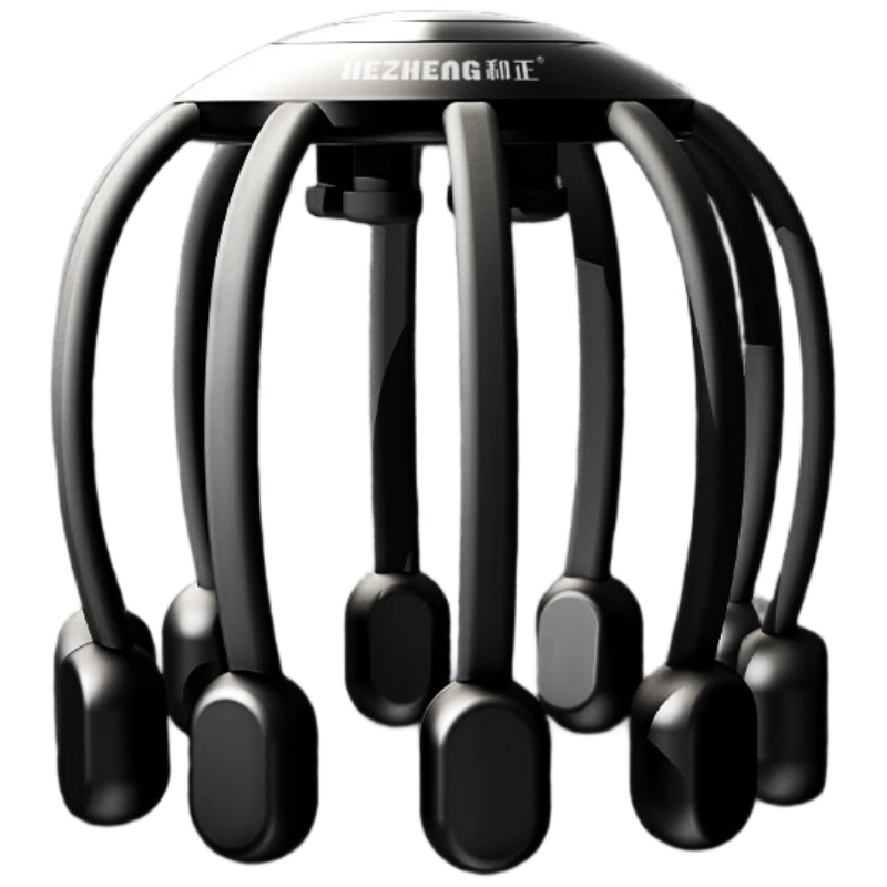 和正 HZ-RELAX-1 多维度头部解压机八爪鱼电动按摩仪 14个按摩头可连蓝牙指压式按摩(单位:个)黑色