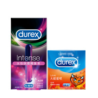 杜蕾斯(Durex)女性快感增强液10ml+Love3只 女性系列 人体润滑液 高潮油 夫妻成人情趣用品