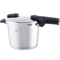 德国原产原装Fissler Vitaquick菲仕乐不锈钢高压锅新蓝点压力锅快锅6L 22cm不带蒸屉 通用炉灶