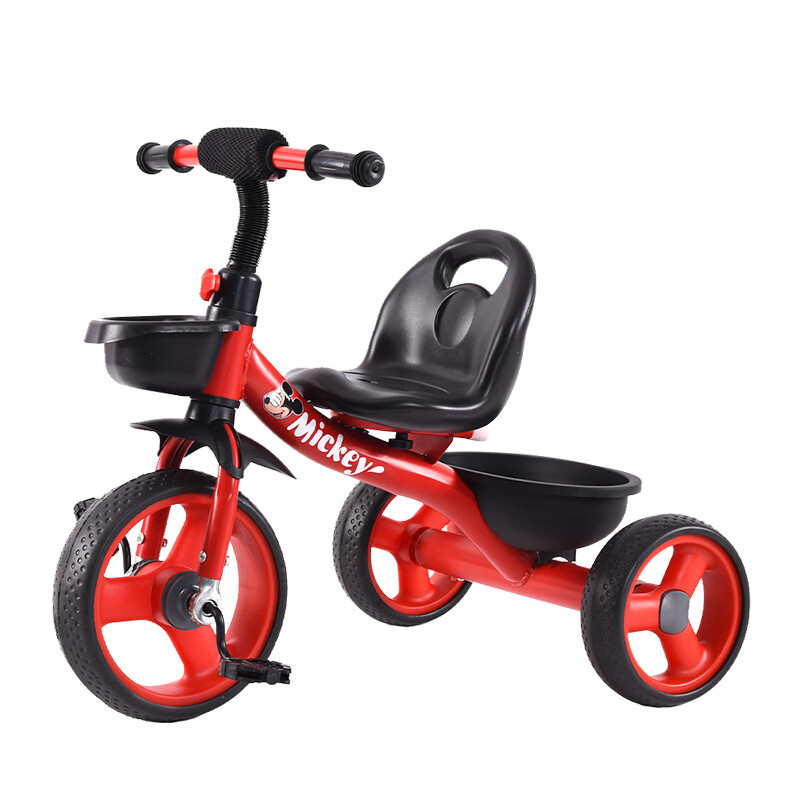 airud 儿童车1-3岁宝宝三轮车平衡脚踏车 红色