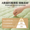 薄款床褥垫子遮盖物家用保护床垫软垫宿舍防滑床护垫 宿舍床床垫90*200cm 奶油黄