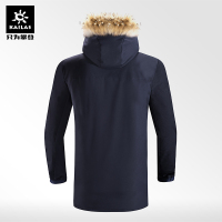 凯乐石羽绒服男户外长款加厚800蓬拒水鹅绒保暖骆子毛领羽绒外套KG310113