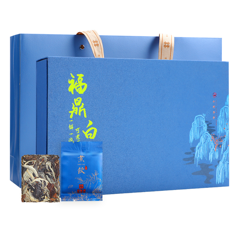 福鼎白茶方片2014老白茶小方片小茶饼花香白牡丹茶叶100片礼盒装