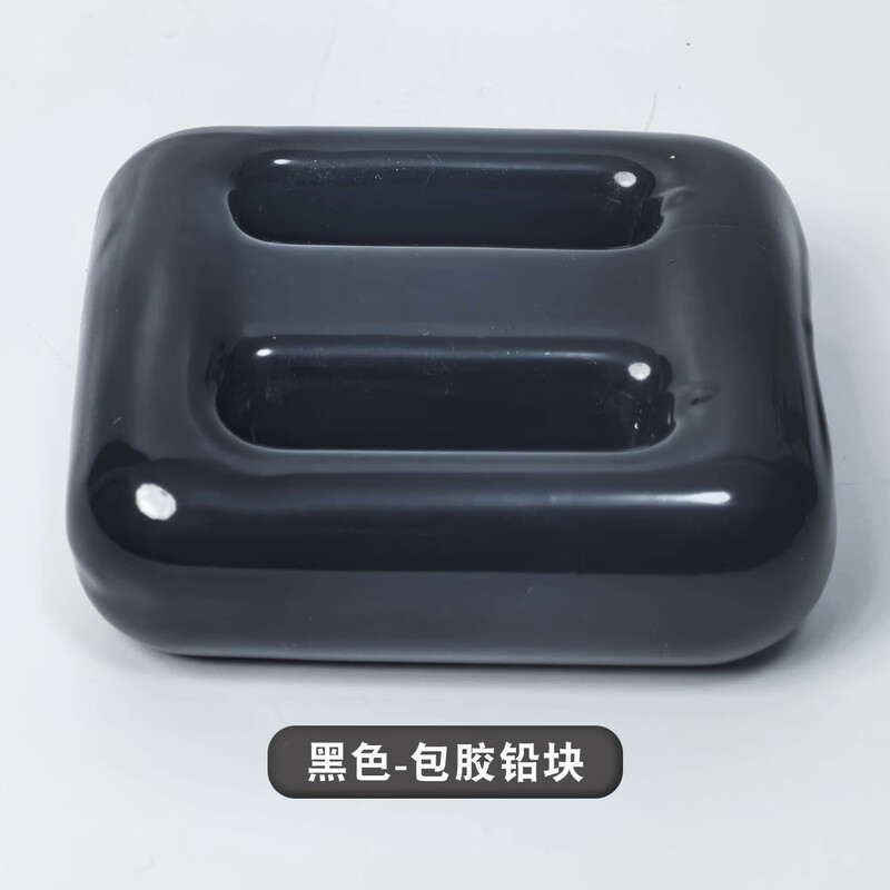 YEXIZE潜水铅块负重腰带式配重铅锭自由潜深浮潜负重加重铅块腰坠-黑色2000g