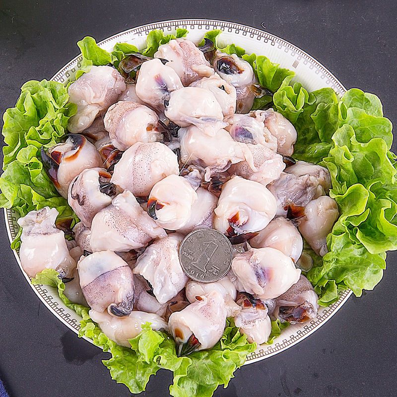 赛卡伊青岛大号墨鱼嘴目鱼嘴2斤新鲜鱿鱼嘴冷冻生鲜海鲜火锅食材