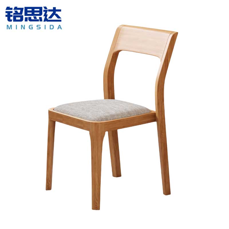 铭思达餐椅实木把高清大图