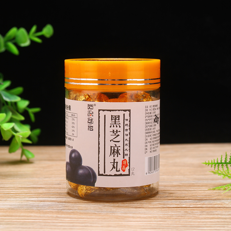 阅农部落 九蒸九晒黑芝麻丸 108g/瓶 范爷同款 手工制作 柴火慢蒸 以黑养黑
