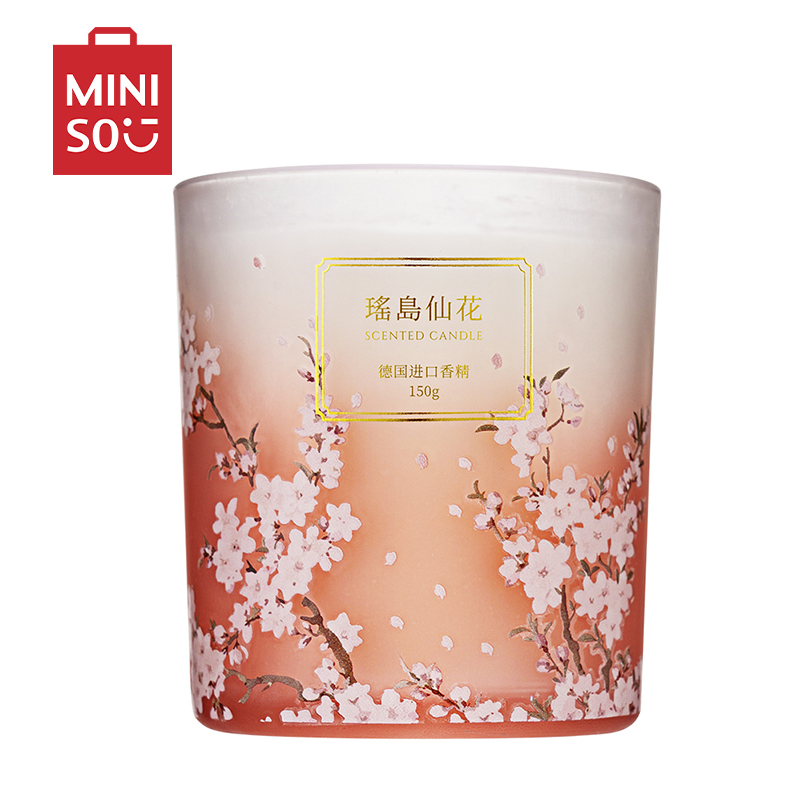 名创优品(miniso) 故宫宫廷系列香薰蜡烛无烟香氛杯浪漫礼物(瑶岛仙花)