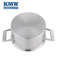 KMW 晶品复底锅(方柄)24CM KMW-E-GJ056 304不锈钢 加厚复底汤锅 煲汤锅 电磁炉通用smzdm