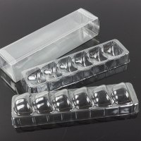 马卡龙西点吸塑盒包装盒 透明食品级PET马卡龙塑料包装盒6粒装5个