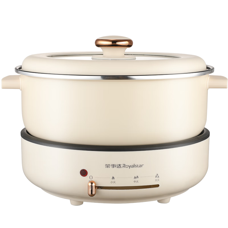 荣事达(Royalstar)RHG-40QF 多功能分体电火锅 4L(单位:台)白色高清大图