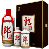 [酒厂自营]郎酒 郎牌郎酒子母郎礼盒 53度酱香型白酒 500ml+100ml*2瓶 收藏礼盒 传承经典