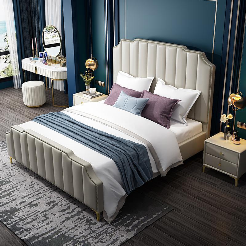 森美人美式欧式床后现代轻奢床床主卧双人床婚床18米大床家具