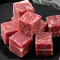 暖男厨房安格斯谷饲雪花牛肉粒120g*8袋原切无拼接