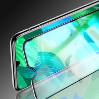 [买2送磨砂壳]轻万适用华为畅享20钢化膜全屏黑色高清透明防摔贴膜huawei手机保护膜全玻璃