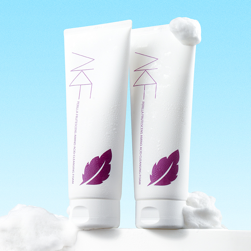 韩国akf紫苏大支洁面乳深层清洁卸妆洁面全面能手200ml大容量200ml