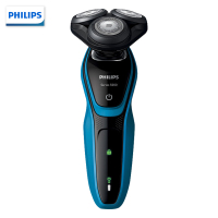 飞利浦(Philips) 电动剃须刀S5077 旋转式三刀头 全身水洗多效理容胡须刀 S5000系列充电式刮胡刀