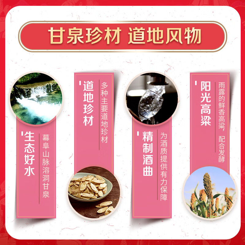 劲牌 劲酒 中国劲酒 35度小酒 125ml*6瓶 红粉礼盒高清大图