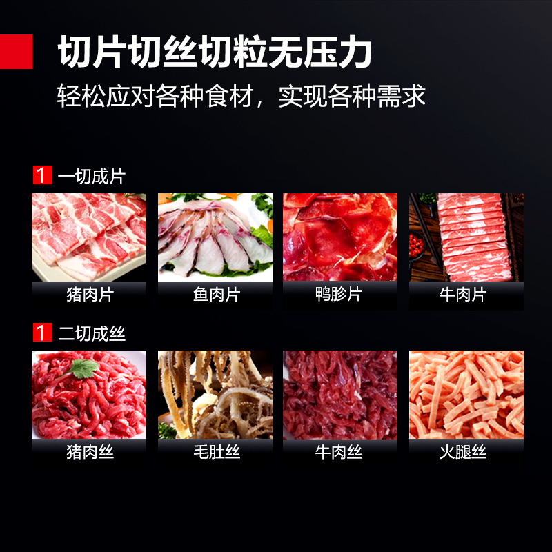 德玛仕DEMASHI商用切片机大功率绞肉机灌肠机碎肉机台式不锈钢食堂绞馅机大型电动 QR-100D