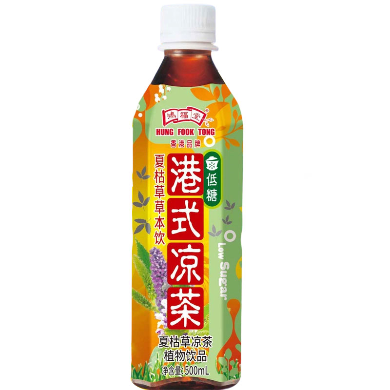 鸿福堂 港式凉茶夏枯草 500ml*15瓶 箱
