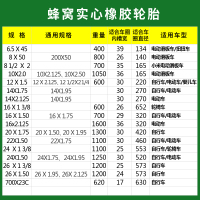 适用16X1 3/8蜂窝实心胎残疾人车轮胎16寸/免充气内胎外胎 2个16X13/8蜂窝胎送撬棒