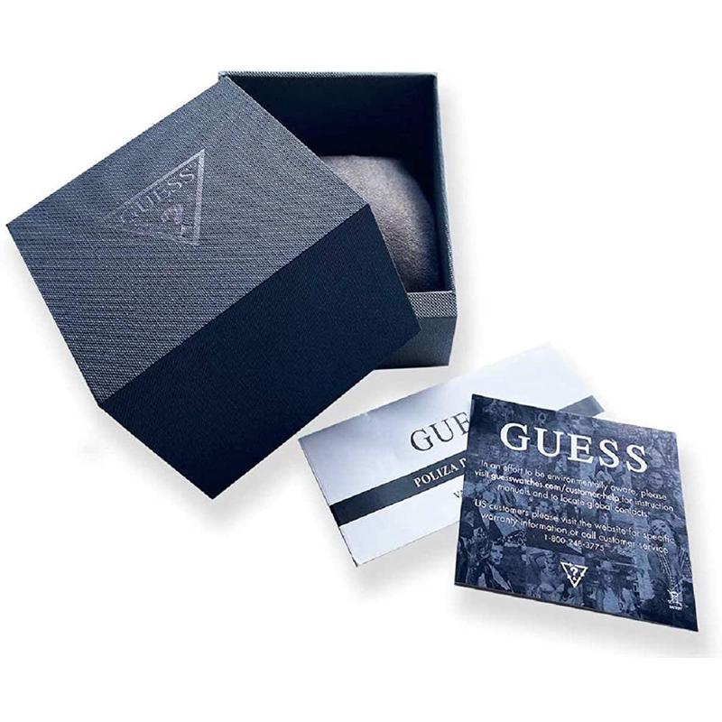 GUESS GW0265G2 盖斯海外购正品手表男子简约时尚休闲钢带石英表