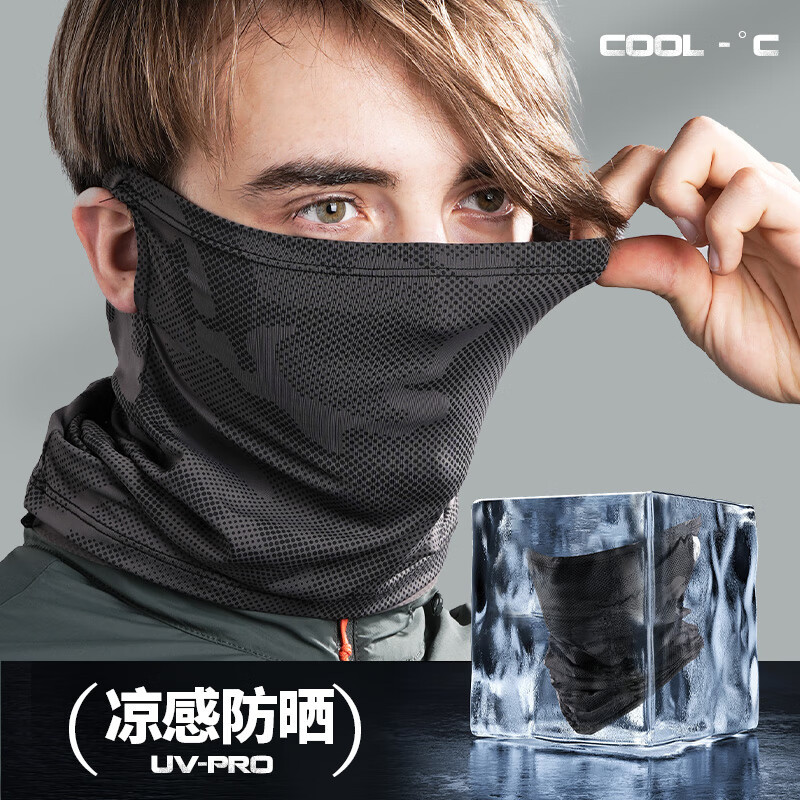 神火GFM1防晒面罩魔术冰丝迷彩战术头巾男全脸防紫外线风沙自行车骑行面巾高清大图