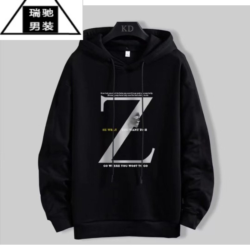 希杰狮王卫衣男2022新款oversize情侣连帽卫衣春秋ins潮宽松潮牌薄款外套
