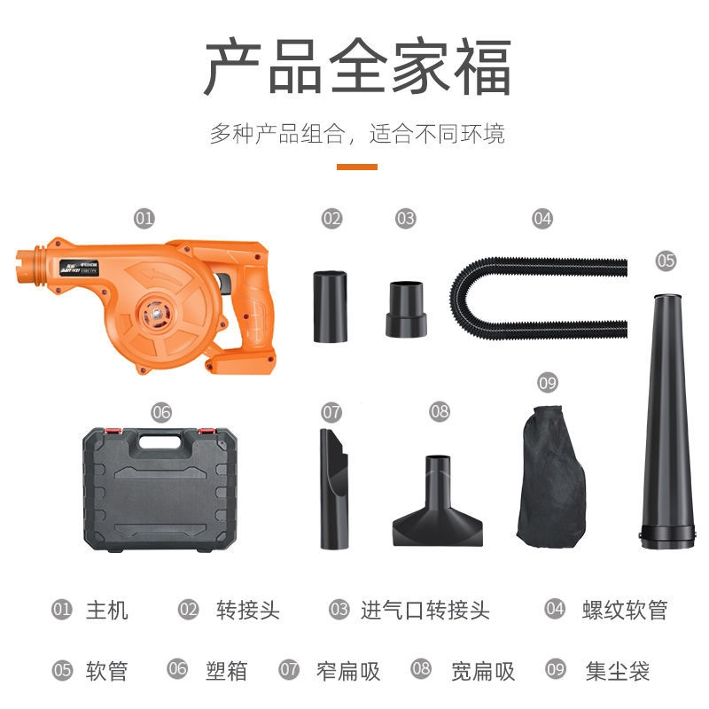 南威工业充电式吹风机锂电鼓风机小型吹灰机电脑车载除尘器吸风机8