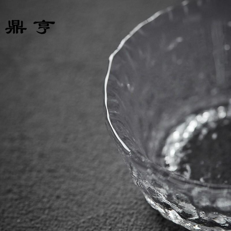 鼎亨 日式玻璃品茶杯小茶杯茶盏玻璃单杯品茗杯主人杯品杯