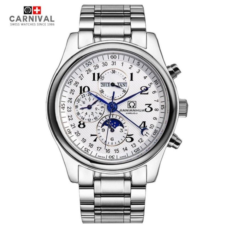 瑞士嘉年华手表 名匠系列全自动机械表 男休闲时尚日历星期月份防水