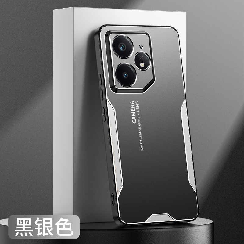 KONEL 适用于真我eno7刀锋金属手机壳真我eno7pro刀锋保护套新款防摔潮款个性保护套