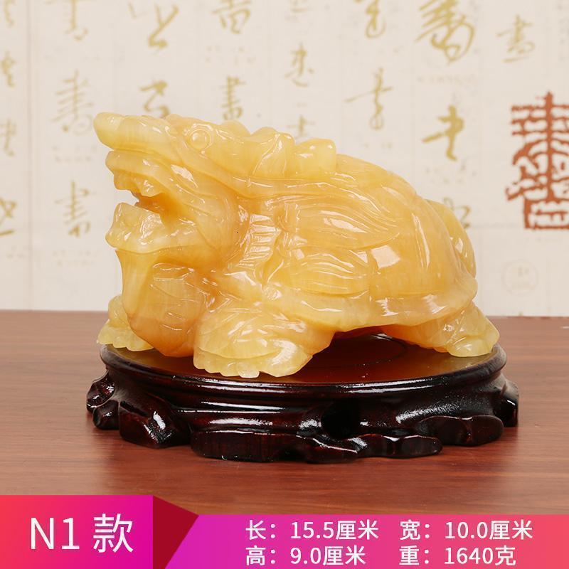 美帮汇母子龙龟摆件黑曜石神兽龙龟摆件开业礼品百财归来龙龟高清大图