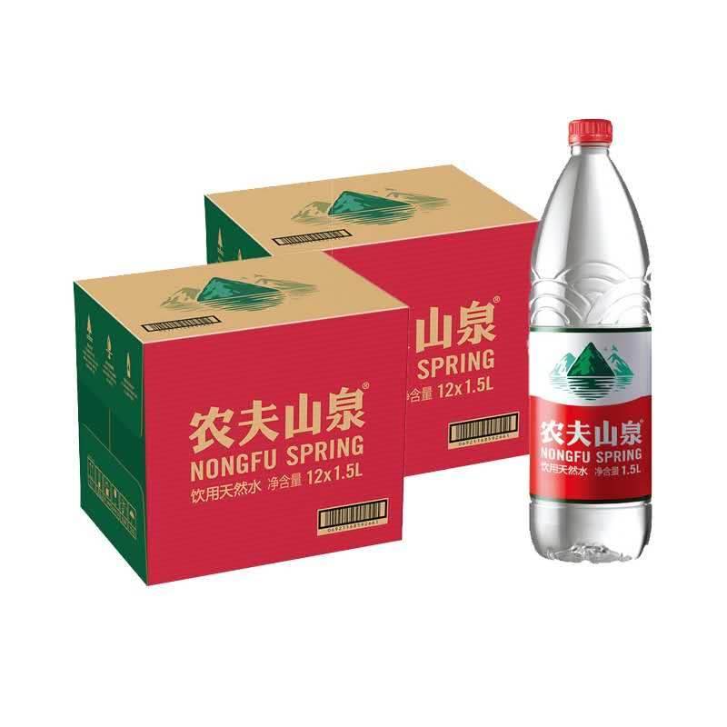 农夫山泉 饮用水 饮用天然水 1.5L*12瓶/箱装